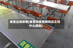 食堂出现疫情(食堂在疫情期间应正好什么措施)