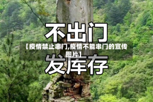 【疫情禁止串门,疫情不能串门的宣传图片】
