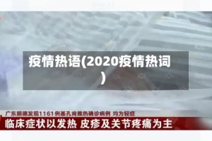 疫情热语(2020疫情热词)