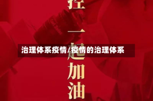 治理体系疫情/疫情的治理体系