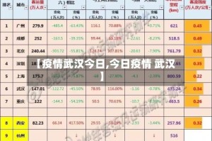 【疫情武汉今日,今日疫情 武汉】