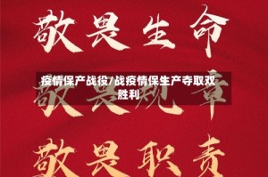 疫情保产战役/战疫情保生产夺取双胜利