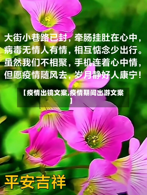 【疫情出镜文案,疫情期间出游文案】-第1张图片