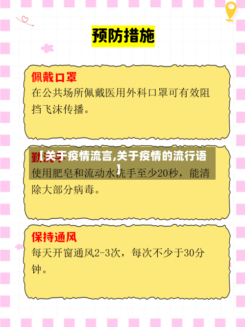 【关于疫情流言,关于疫情的流行语】-第1张图片